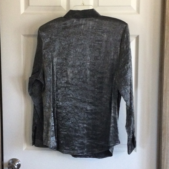 Erena Shiny Crinkled Blouse - Picture 2 of 4